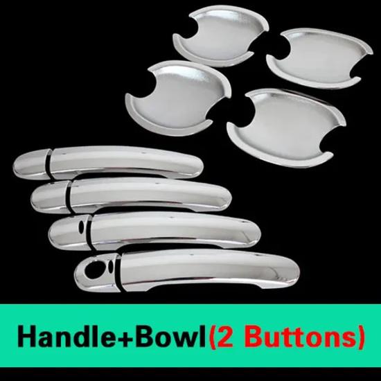 For Nissan Tiida C11 2004-2011 Chrome Door Handle Covers Tiida Latio Versa Trazo Sedan 2006 Accessories Stickers Car Styling