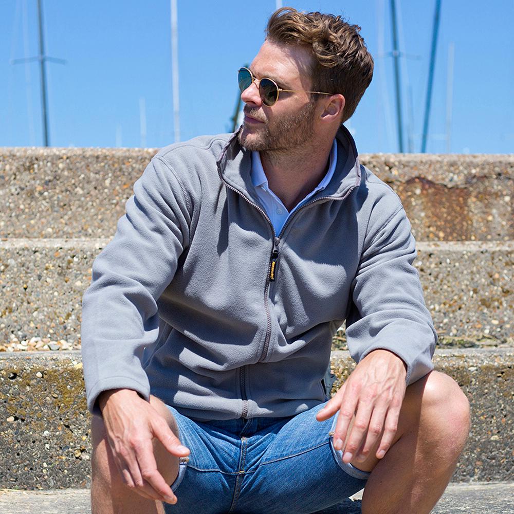 Result Mens High Grade Microfleece Horizon Showerproof Breathable Jacket