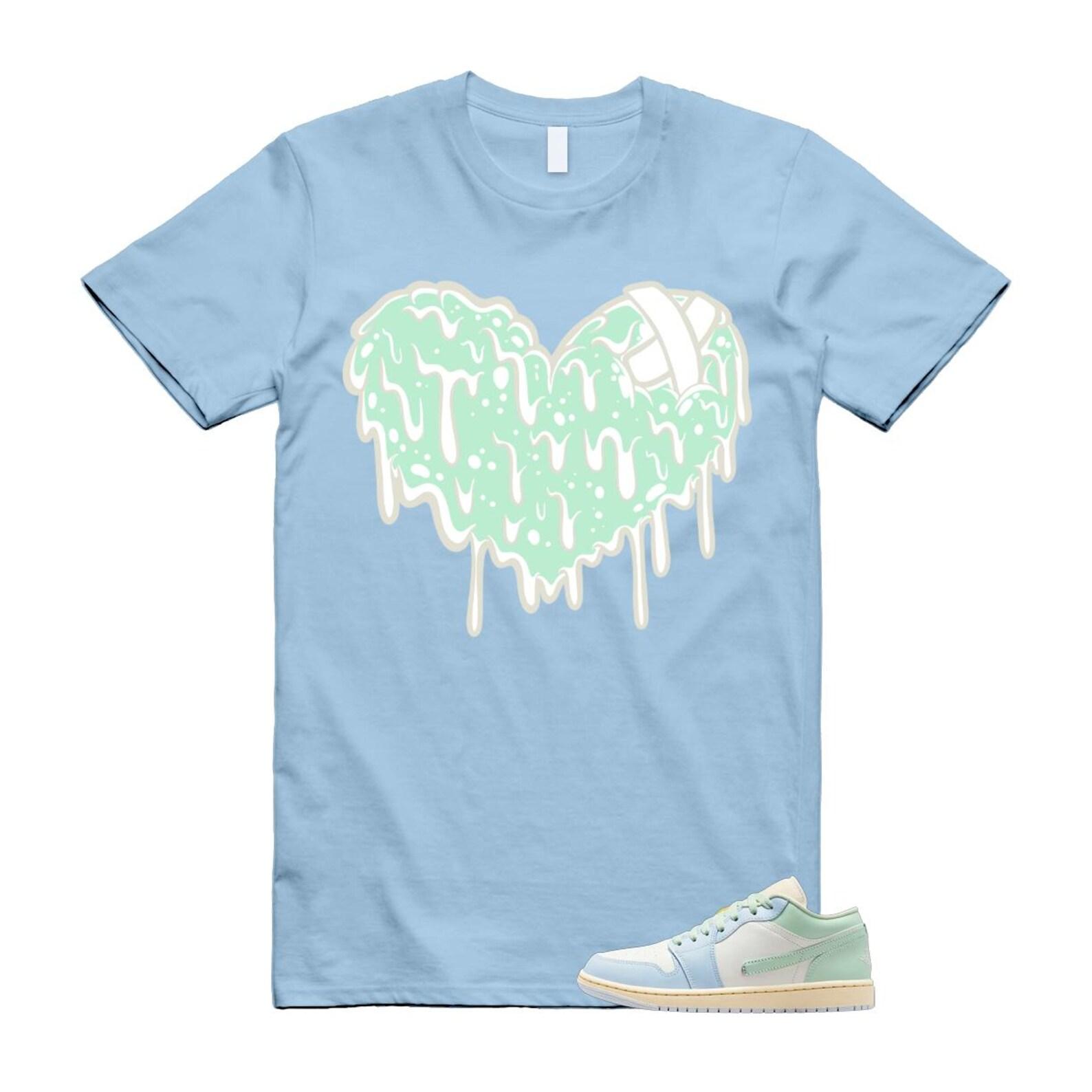 1 Sail Jade Aura Muslin White Ice Blue Mint T Shirt Match DRHRT XL
