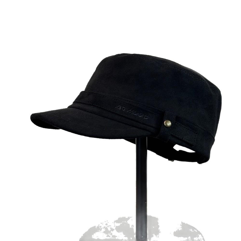 Fashion Hat new retro suede embroidered flat top hat early autumn Korean versatile face small ins wind cap retro women's