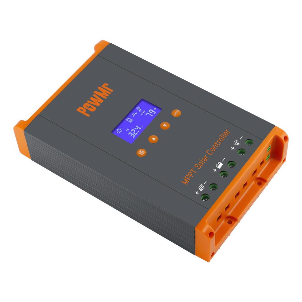 PowMr 60A MPPT Solar Controller, Expandable To 120A for 12V-48V Systems, Ideal for RVs and Cross-Border Applications