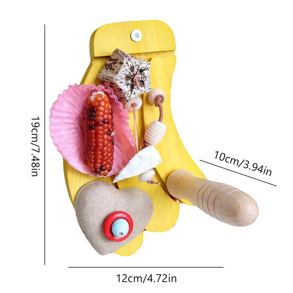 Bird Perch Banana-Shaped Chewing Perch Toy for Bird Parakeet Chewing Toy for Conure Cockatiel Parakeet Budgies Lovebird Macaw