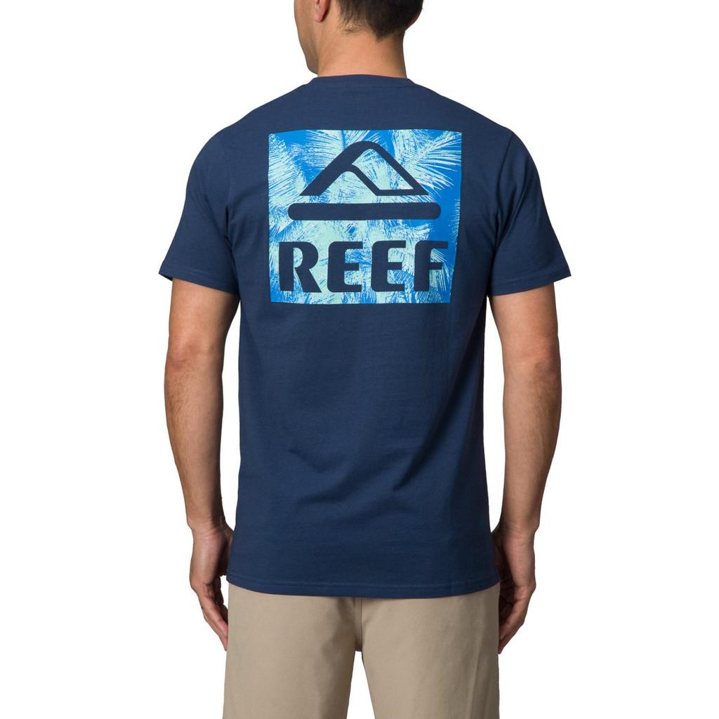 Brand Reef New Print T-shirts Holiday Casual Summer Tops Men's Short Sleeve Crew Neck Cotton Tee Comfortable Vacation Tops
