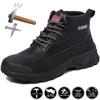Stivali da lavoro da uomo con punta in acciaio Scarpe antinfortunistiche da uomo Scarpe da lavoro invernali impermeabili da uomo Scarpe antinfortunistiche da uomo e da donna Stivali di sicurezza antiforatura