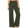 Women's High-waisted Solid-color Drawstring Wide-leg Casual Pants
