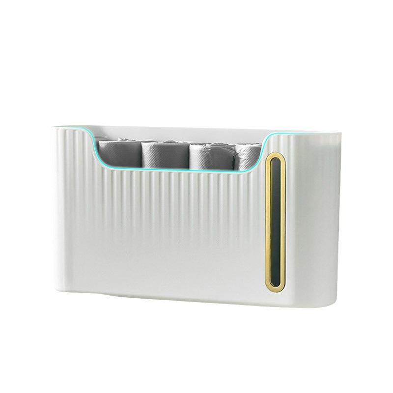 Punch-Free Garbage Bag Storage Box Wall-Mounted Storage Tube Kitchen Storage Box Storage Box Removable Garbage Bag Storage Box