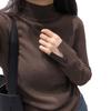 2025 Herbst/Winter Damen Vielseitiger Schlankmachender Halbhoher Rollkragen Wollstrick-Pullover