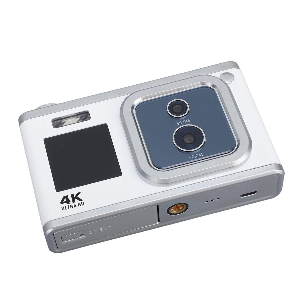 Digital Camera 4K HD Dual IPS Screen 50MP 30MP Dual Lens 16X Digital Zoom AF Built In Flash Small Camera for Teens