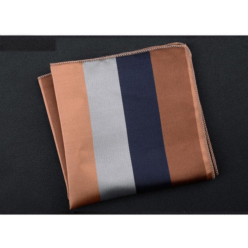 Luxury Men s Handkerchief Polka Dot Striped Floral Printed Hankies Polyester Hanky Business Pocket Square Chest Towel 23*23CM