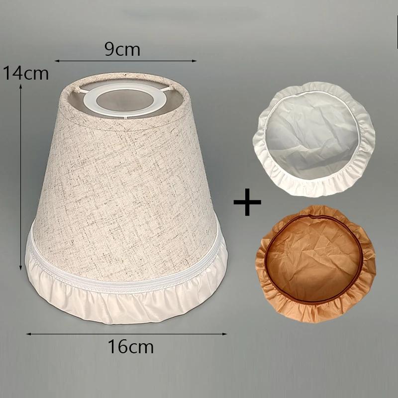 White/Beige Chandelier Lamp Shade  E27 Lampshade Ceiling Lamp Cover Shade + Lens Hood Pendant Light Cover Replacement