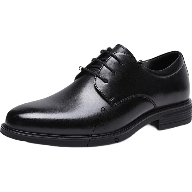 Мужские кожаные туфли Derby в стиле business casual от JD Sourced 39 чёрный