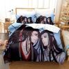 3D Print Mo Dao Zu Shi Wei Ying and Lan Zhan Bedding Set Anime Three-piece Set Adult Kid Bedroom Duvetcover Sets