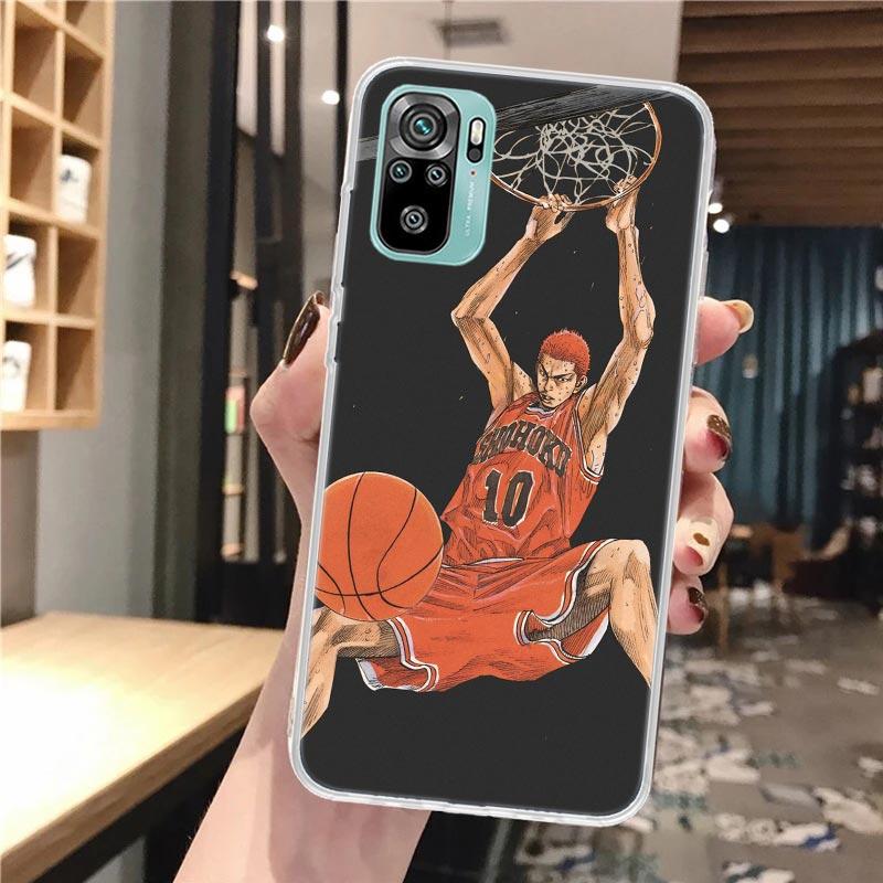Anime S-SLAM DUNK Soft Phone Case For Xiaomi Redmi Note 14 13 12S 12 11S 11 11E Pro Plus 10S 10 9S 9 Note14 Pattern Cover