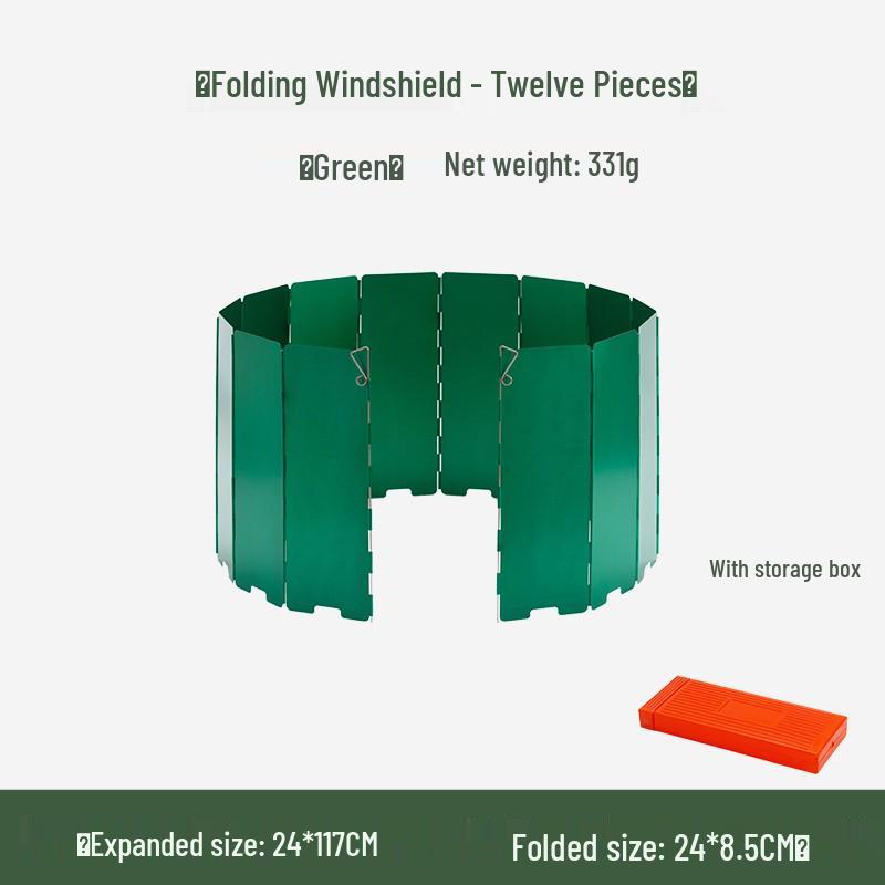 Portable Three-Fold Windshield Camping Stove - Large Heat Concentrator