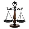 Vintage Libra Justice Balance Scale Cast Iron and Wood Retro Office Desk Ornament Home Decor Victorian Style Decor