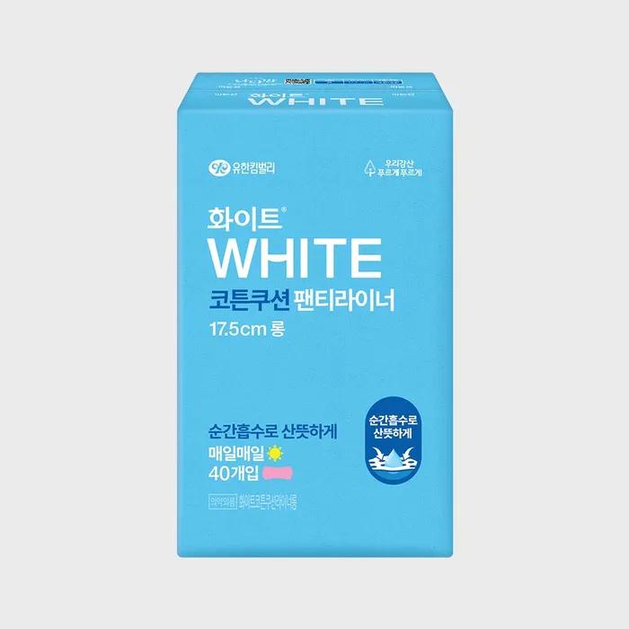 

White Cotton Cushion Panty Liner Long 40 Pieces