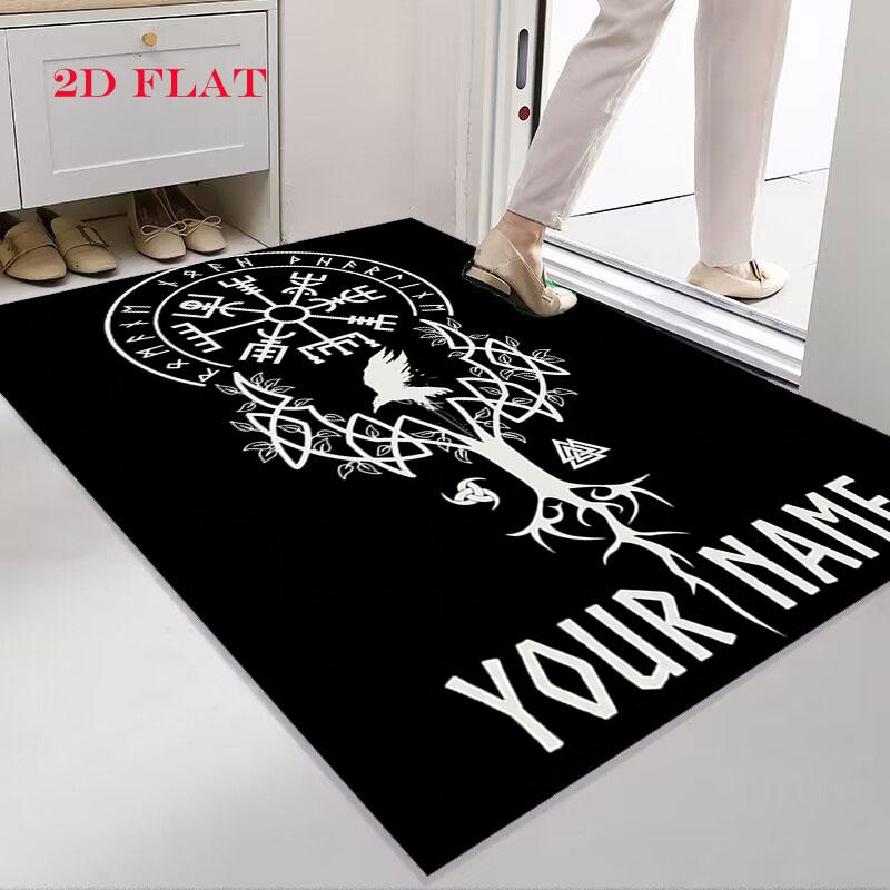 Custom Viking Carpet Rug for Living Room Bedroom Home Sofa Decoration,Kids play Nonslip Floor Mat