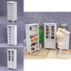 Modern Minimalist White Dollhouse Miniature Furniture Model Storage Cabinet