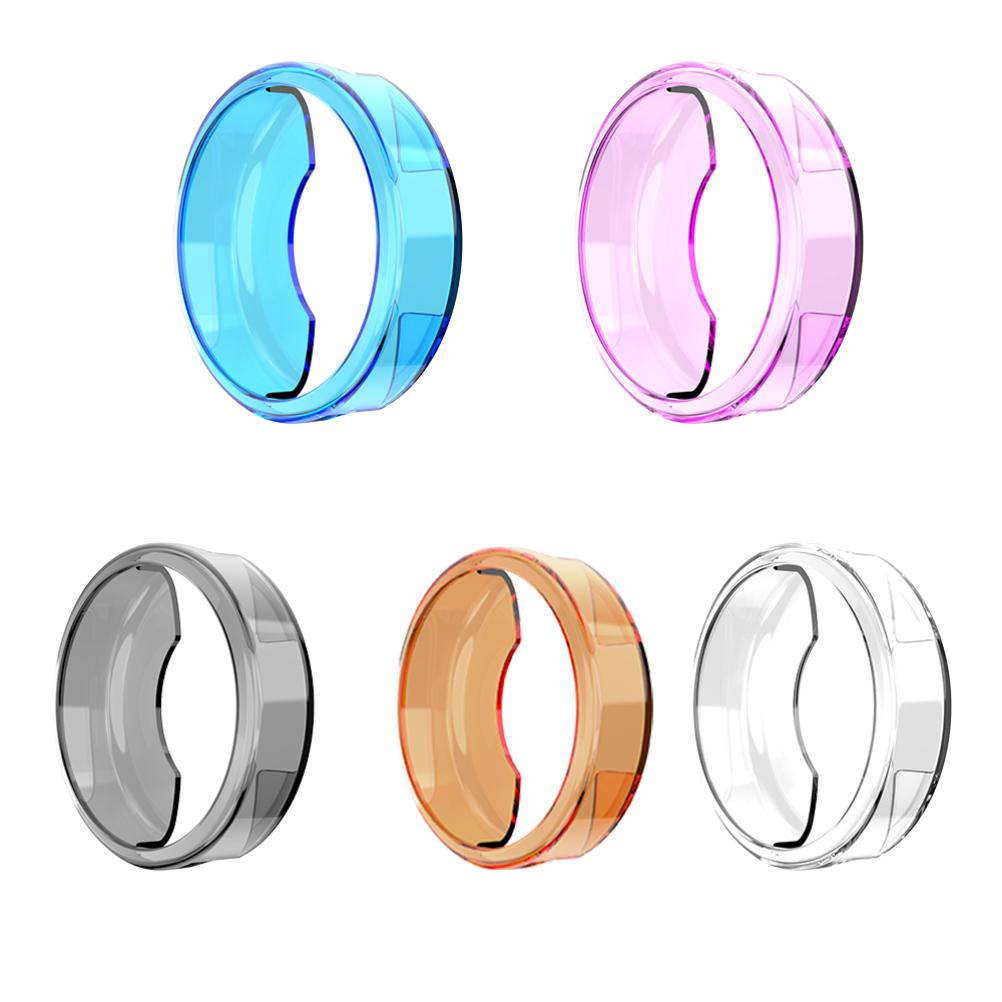 TPU Case for Garmin Lily Watch Clear Purple Protective Cover
