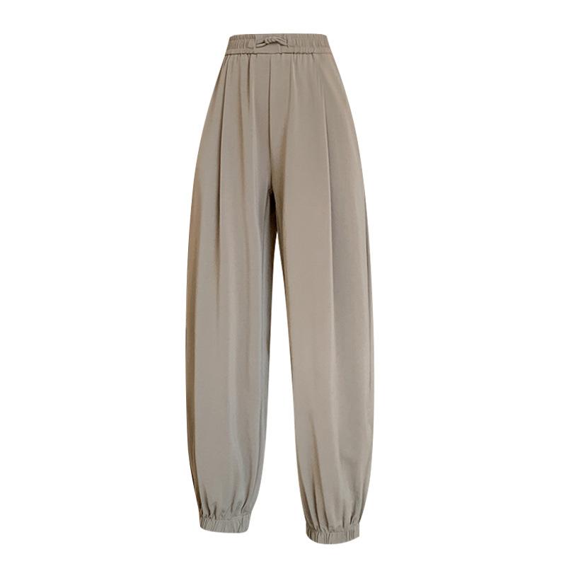 Sweatpants Women's Summer Thin Loose Leggings Sweatpants National Style Casual Small Cool Sunscreen Pants Nine Points