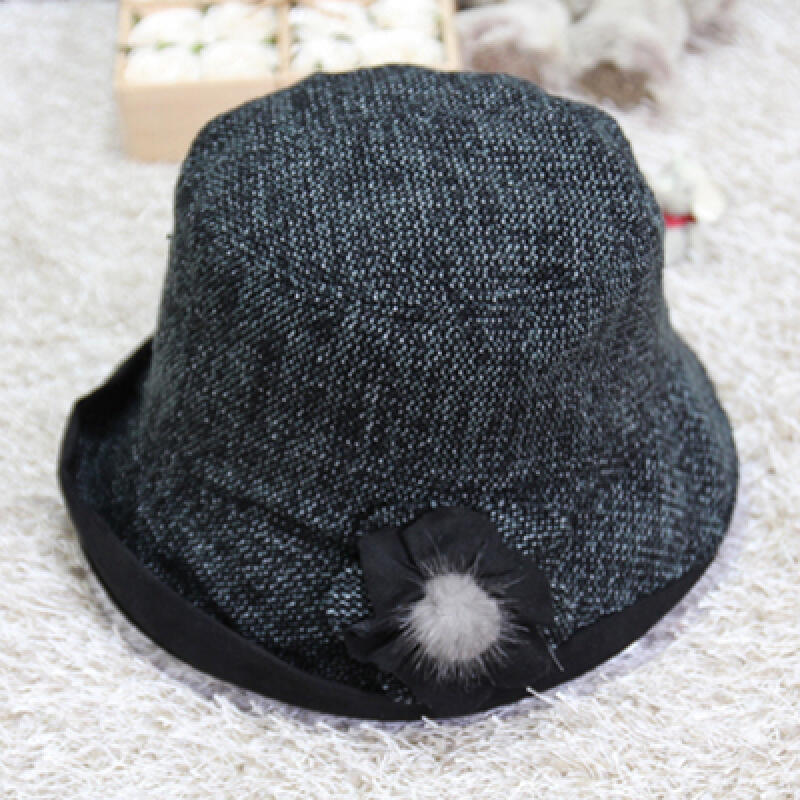 Wool Hat - Sapporo Snow Festival H649 Brown Black/Free Size