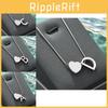 Elegant Stainless Steel Personalized Alphabet Heart Pendant Necklace For Women