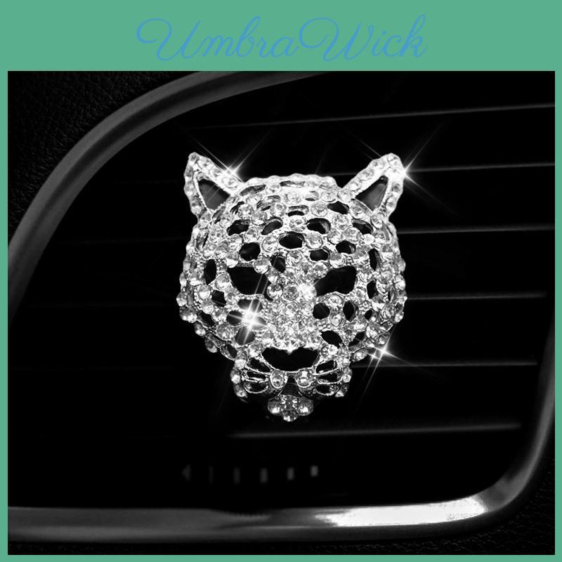 Premium Car Air Freshener With Leopard Head Design 5ml Below Long-lasting Fragrance