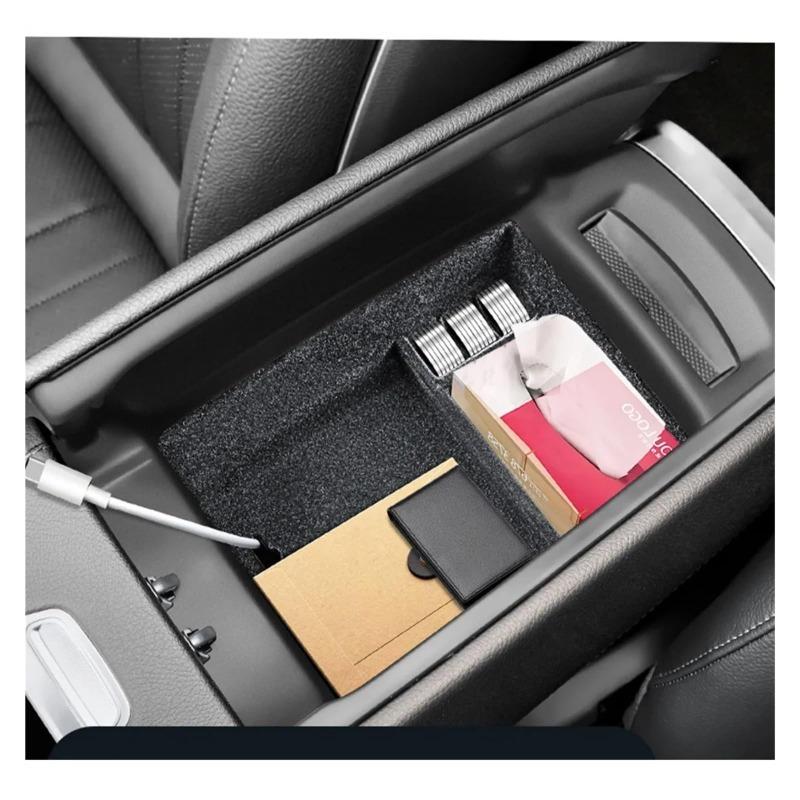 For Mercedes AMG EQS EQE 350 450+ 2022 2023 2024 Car Organizer Box Armrest Storage Center Console Sundries Tray Accessories