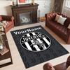 Juventus Customize Text Floor Rug Office Rug Suitable for Playrooms Dormitory Hallway Balcony Anti-slip Rug Office Home Decor Birthday/Christmas Gift