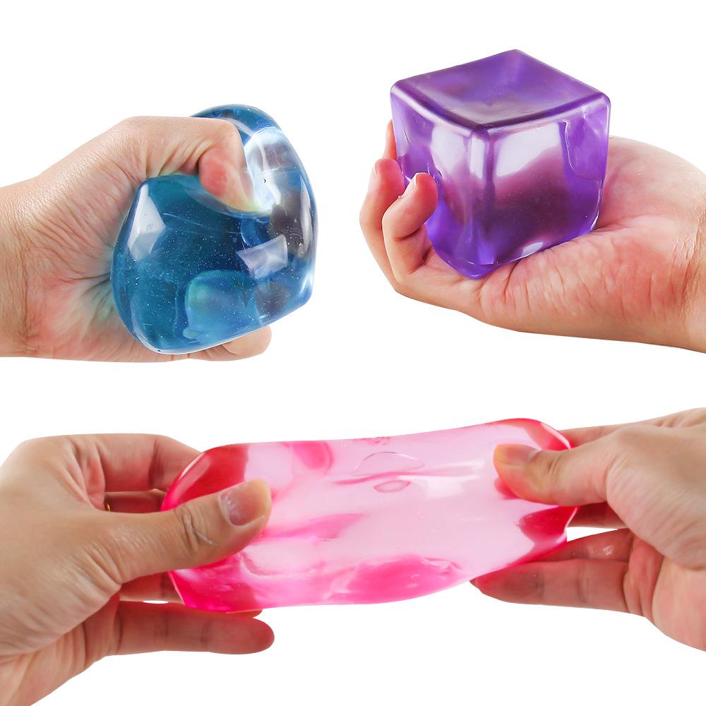 Cubetti di Ghiaccio da 5,5 cm, Cubetti Decompressione Maltosio Pinch Le, Pinch Le, Giocattolo Sensoriale Decompressione a Rimbalzo Lento