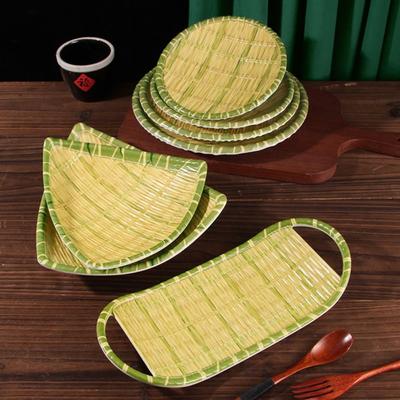 Melamin Heißtopf Gemüseplatte Mehrere Stile Servierplatte Gemüse Obst Tablett Restaurant