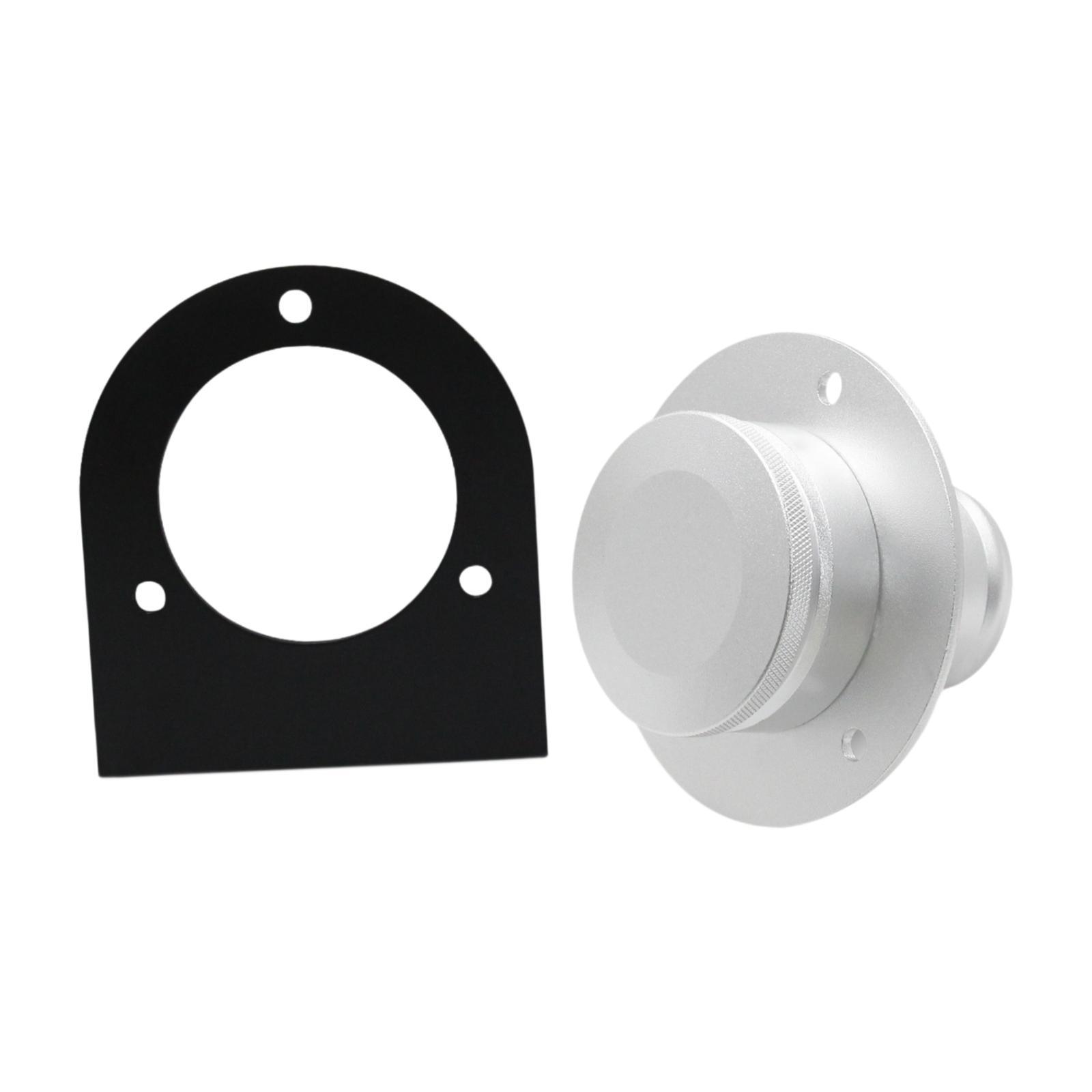 Durable Aluminum Alloy Fuel Tank Filler Neck Remote Style with Cap for 2 Inch Hose Mounting Bracket серебряный