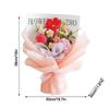 Handmade Gift Bouquet Roses Knitted Artificial Flowers New Knitted  Bouquets  Mother's Day