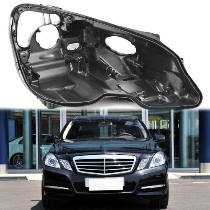 W212 shell Black headlight shade Black headlight base for Mercedes-Benz W212 E300 E200 E260 E250 Plastic Xenon headlights 2009 shell left