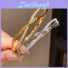 High Fashion Gold Plated Zircon Cross Link Bracelet For Women