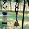 Bear Bells Outdoor Metal Pendant Keychains Camping Hiking Bear Protections Loud Cowbell For Outdoor Activity