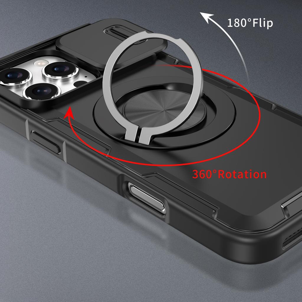 Protective Kickstand Fashion Case for Iphone 17 Pro Max 16 15 Plus 12 13 14 Pro Max Iphone17 Wireless Charging Magnetic Cover