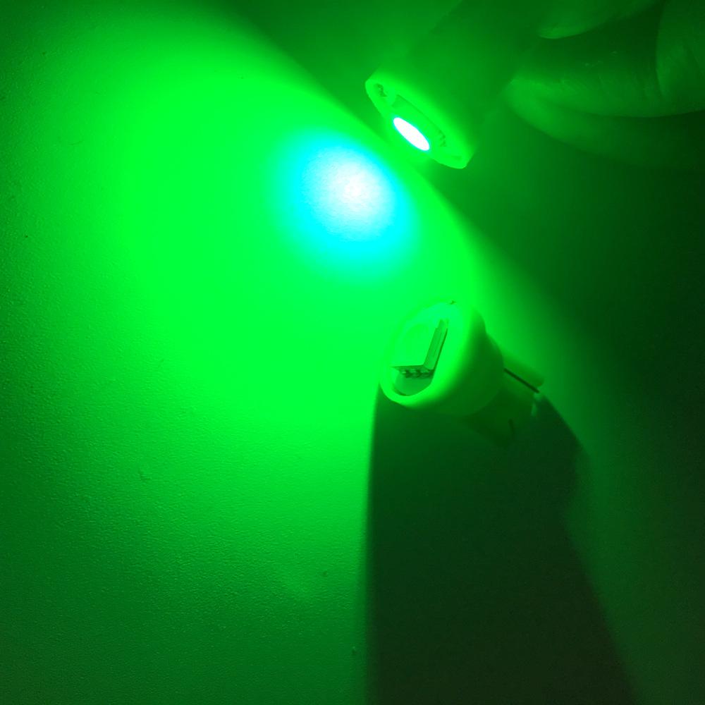 10Pcs Lots T10 W5W 5050 1Smd Car LED White Blue Red Yellow Green Bulb 194 168 192 Dome Lights Wedge Auto Clearance Lamps DC 12V