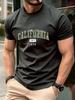 California Dal 1978 Stampa Uomo Maglietta Cotone Estate Girocollo Manica Corta Top Oversize Morbida Maglietta Casual Abbigliamento Maschile