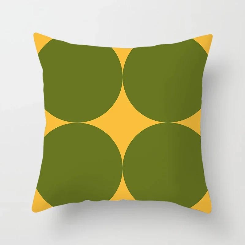 Simple Geometric Pattern Decorative Pillowcase Car Sofa Square Cushion Pillowcase