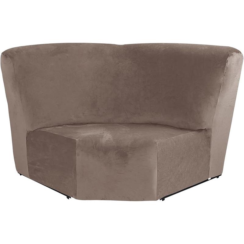 L-Form Samt Ecksofa Abdeckung Möbel Schutzbezug für Modul-Sofa mit Liegefunktion Zusätzlicher Sitz