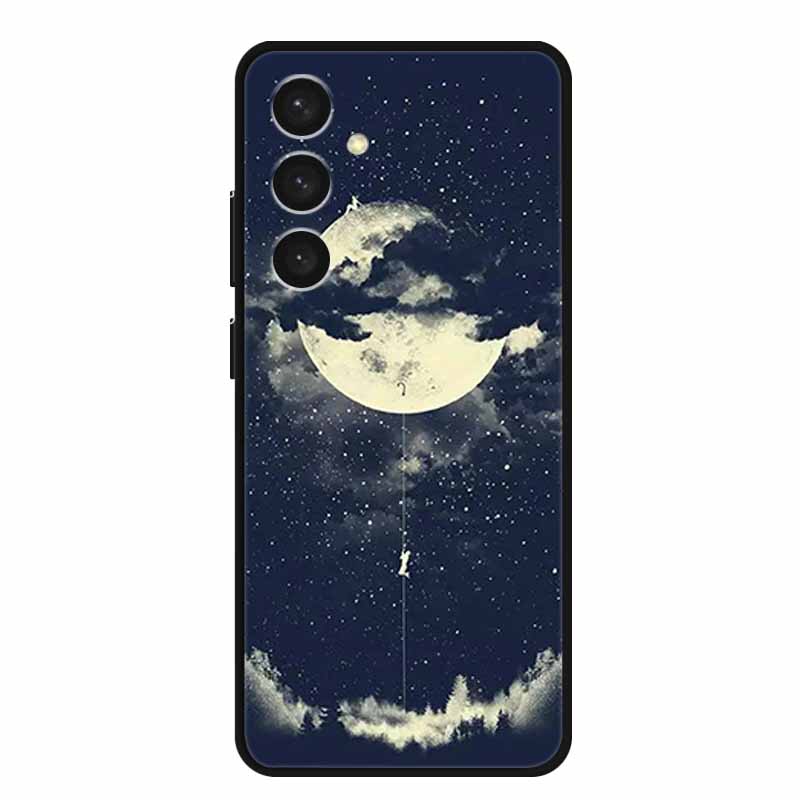 For Samsung S24 Plus Phone Case S24Plus Black Silicone Soft Back Cover Case For Samsung Galaxy S24 Plus Case S 24 Plus Funda Bag