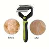 Double-sided Cutter Pet Deshedding Brush Fine Comb Teeth Pet Hair Remover Brush  Puppy