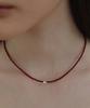 Tatiana (Silver 925) Dainty Heart Bead Necklace Nz2443