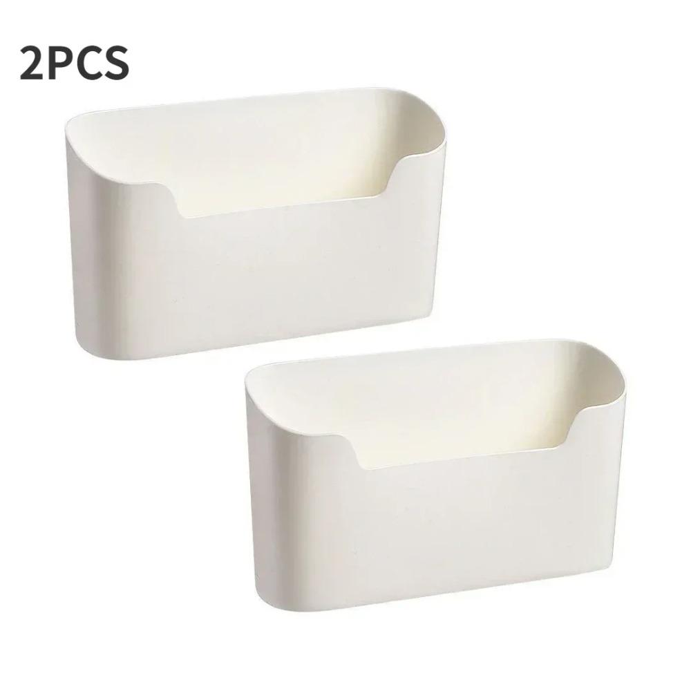 Kitchen Wall-mounted Adhesive Storage Rack Multifunctional Cabinet Door Storage Box Under Sink Drawer Shelf Bathroom Organizer