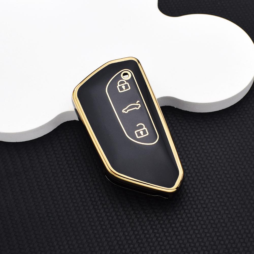

Stylish TPU Car Key Fob Cover For VW Golf 8 MK8 ID4 ID6 Skoda Octavia A8 Seat Leon MK4 Cupra - Protective Key Case Key Chain