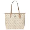 Coach City Reversible Tote Bag Women Tote Beige Brown 91107-SVQB9