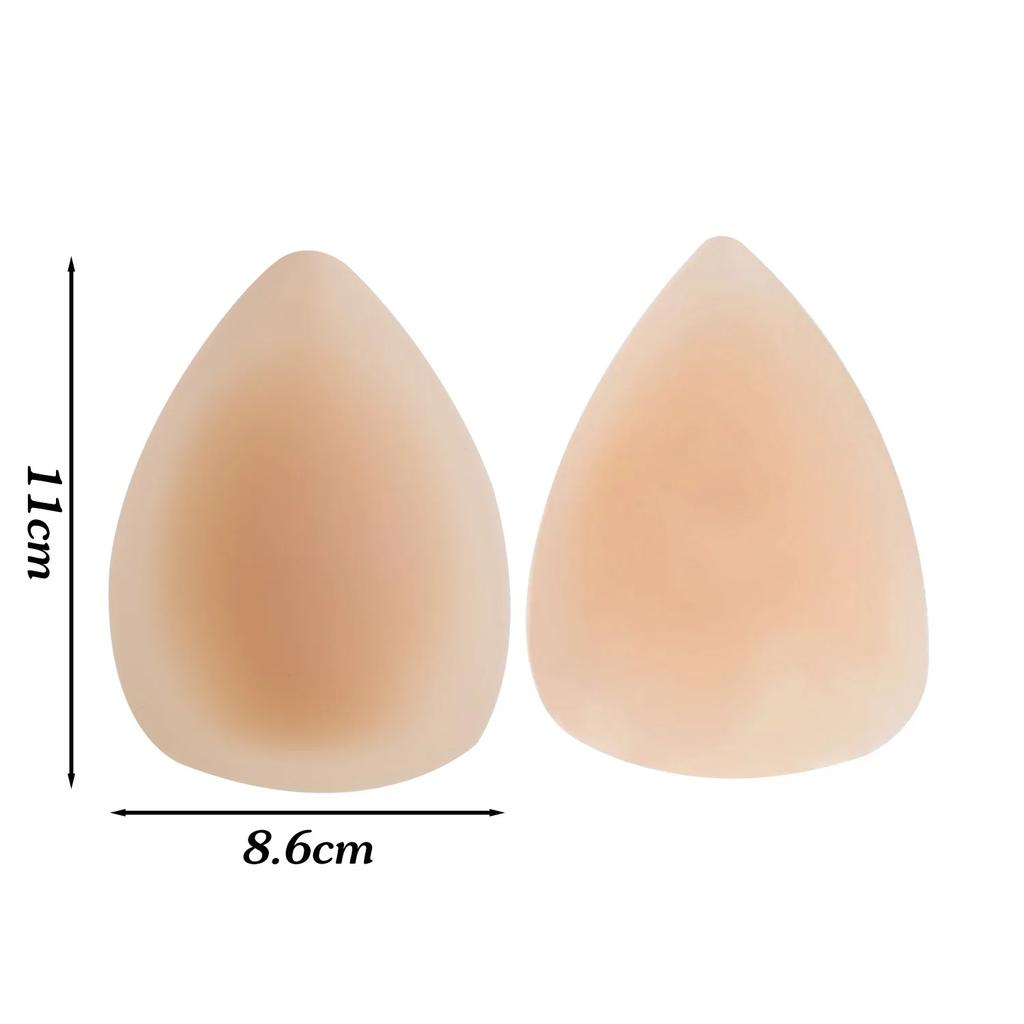 2026 Summer Triangle Invisible Silicone Self-adhesive Bra Pad for Women Skin Breast Pads Nipple Cover Bras Intimates Accessories