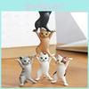 Adorable Cats Pen Holder Doll Ornament With Durable Plastic Earphone Support Stand For Airpods