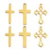 20pcs/lot Stainless Steel Cross Charms Pendants For Jewelry Making Christian Cross Jewelry Making Charms Connector Accessories